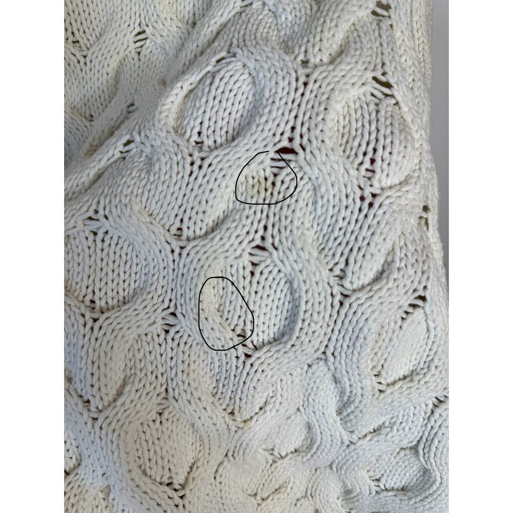 REISS Beatrix Long Sleeve Knit Mock Neck Pullover Sweater White | Small - Picture 10 of 11